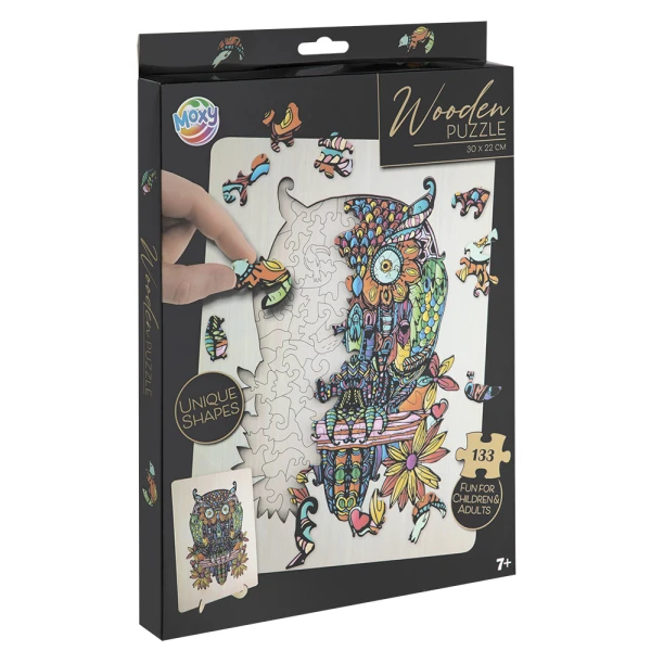 WOODEN PUZZLE 133 pcs OWL