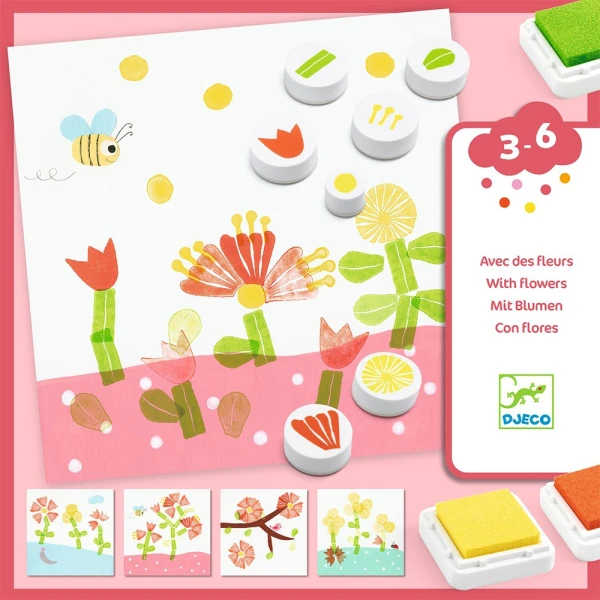 DJECO STAMPING SET - FLOWERS