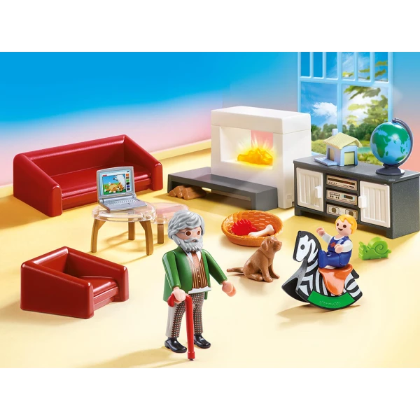 PLAYMOBIL DOLLHOUSE - COMFORTABLE LIVING ROOM