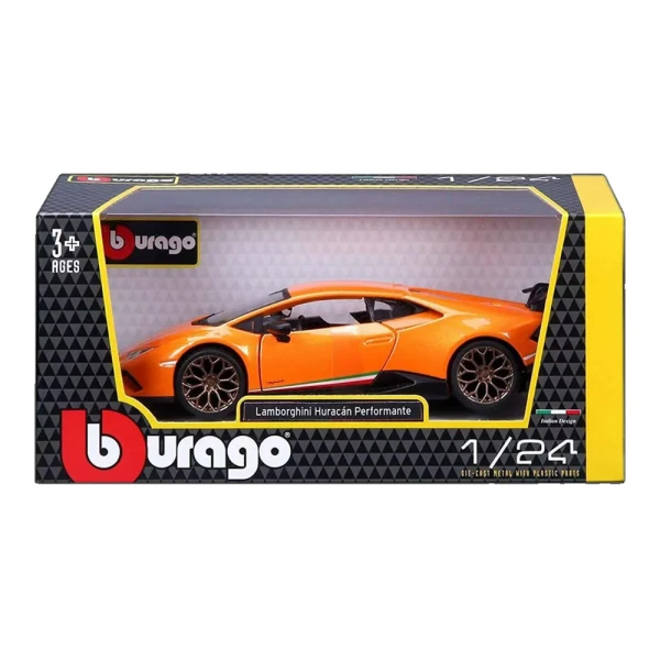 BBURAGO 1:24 LAMBORGHINI HURACAN PERFORMANTE ORANGE