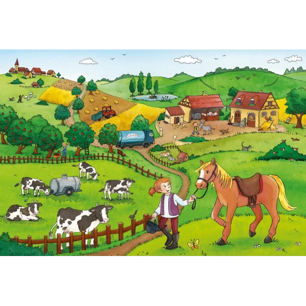 RAVENSBURGER ΠΑΙΔΙΚΟ ΠΑΖΛ 2Χ12 τεμ. ΤΟ ΑΓΡΟΚΤΗΜΑ 07560