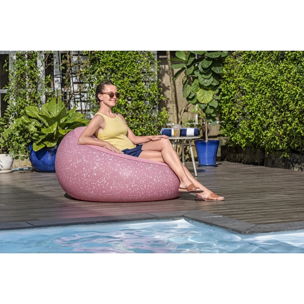 BESTWAY INFLATABLE CHAIR 112X112X66 cm INFLATE A CHAIR PINK
