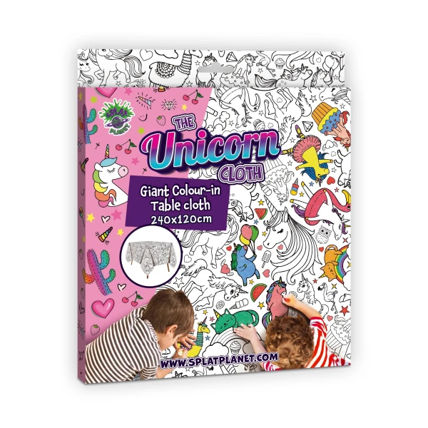 SPLAT PLANET GIANT COLOURING TABLECLOTH UNICORN