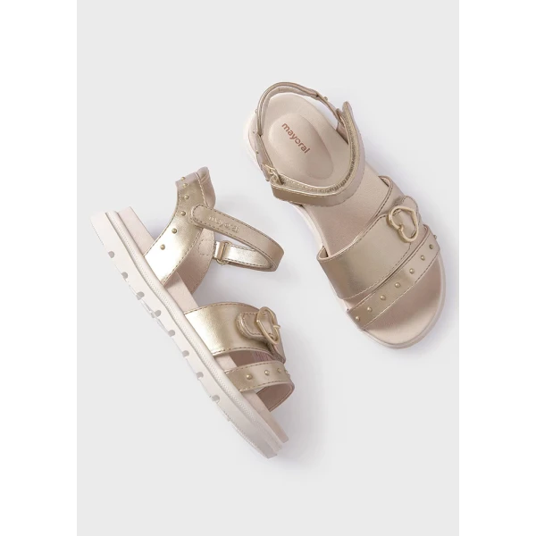 SANDALS STUDDED GOLD
