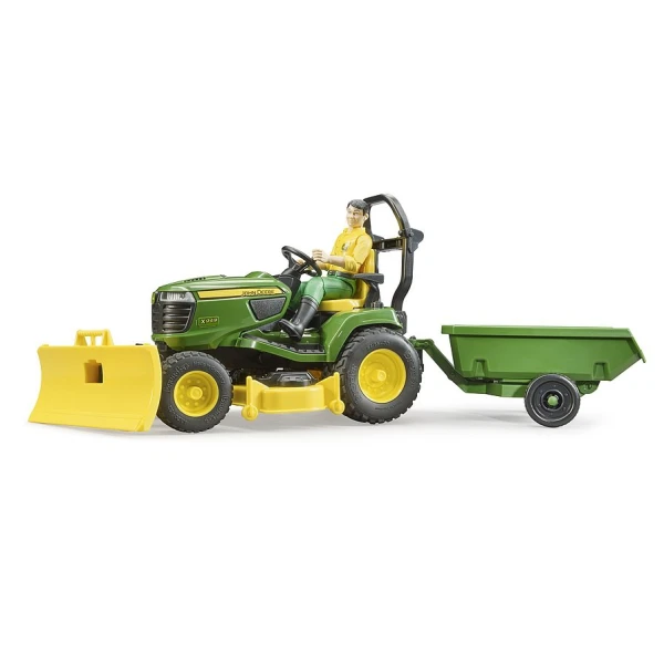 BRUDER ΤΡΑΚΤΕΡΑΚΙ ΓΙΑ ΓΚΑΖΟΝ JOHN DEERE ΜΕ ΚΗΠΟΥΡΟ ΚΑΙ ΤΡΕΪΛΕΡ