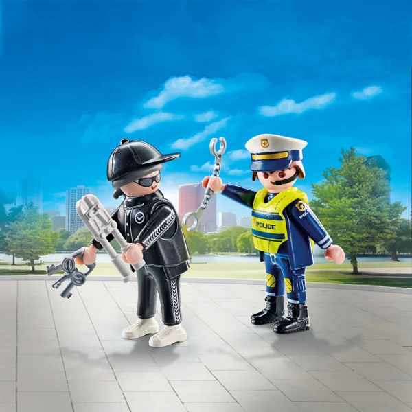 PLAYMOBIL ACTION HEROES ΑΣΤΥΝΟΜΟΣ ΚΑΙ ΔΙΑΡΡΗΚΤΗΣ