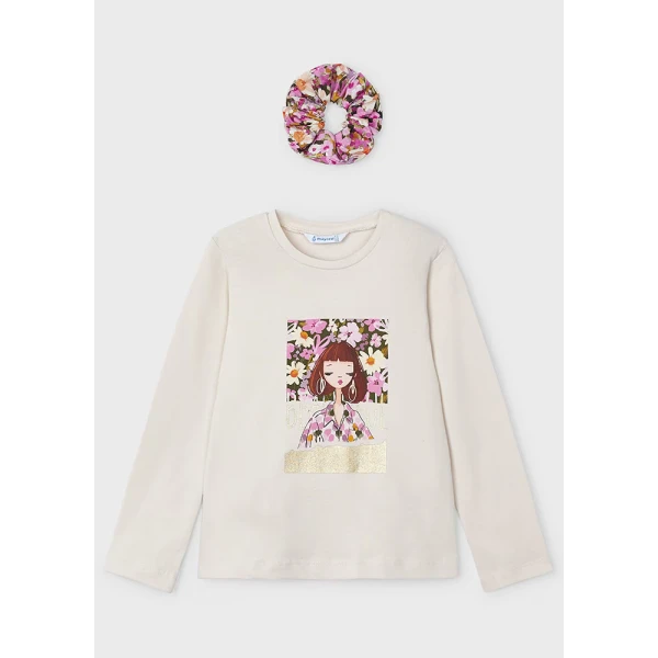 MAYORAL LONG SLEEVES BLOUSE RUBBER BEIGE LIGHT