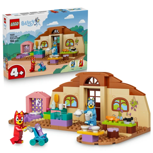 LEGO® BLUEY SCHOOL WITH RUSTY AND BLUEY