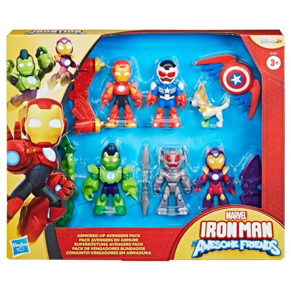 MARVEL IRON MAN AND HIS AWESOME FRIENDS ARMORED-UP AVENGERS ΣΕΤ ΦΙΓΟΥΡΩΝ