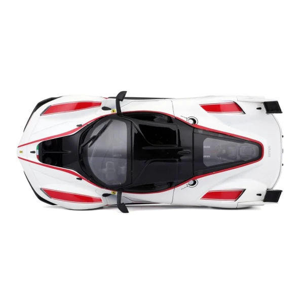 BBURAGO 1:24 RACE FERRARI FXX-K N.75 WHITE