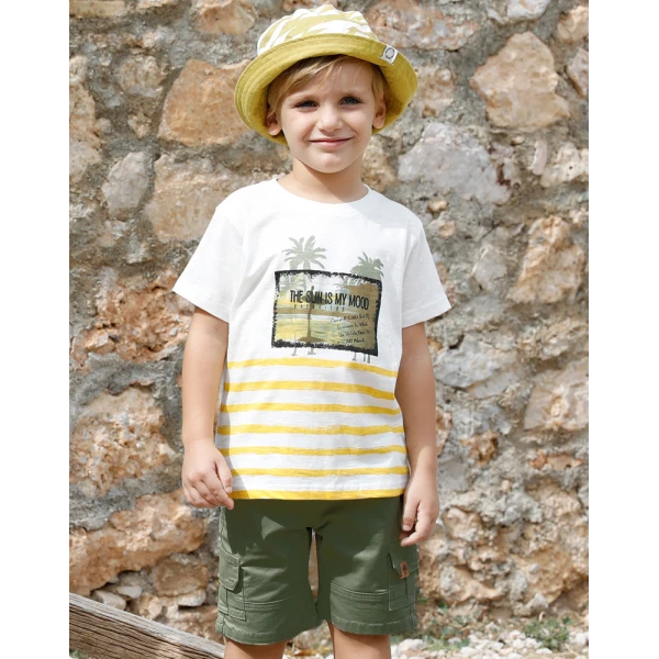 ENERGIERS BEBE BOY BERMUDA PANTS CHAKI