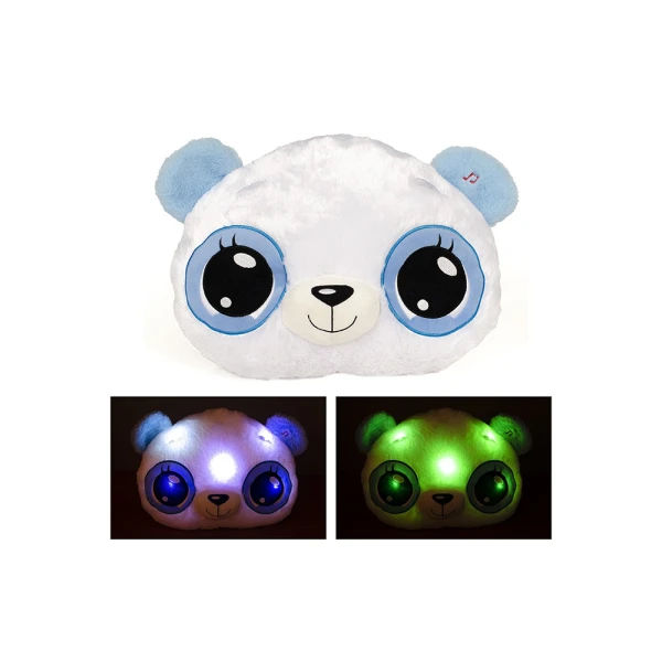 PLUSH PILLOW PANDA HUGZZZ 35 cm WITH MUSIC AND LIGHT
