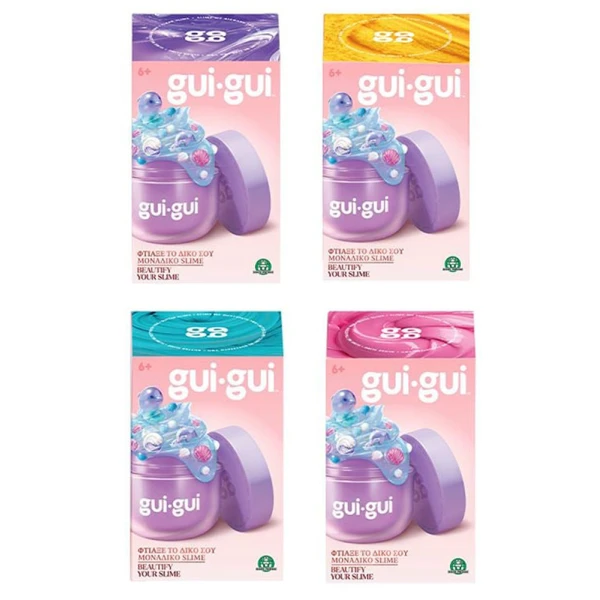 GUI-GUI SLIME ΒΑΖΑΚΙ ΜΕ ΑΡΩΜΑΤΙΚΗ ΧΛΑΠΑΤΣΑ ΚΑΙ ΦΙΓΟΥΡΑ - 4 ΧΡΩΜΑΤΑ