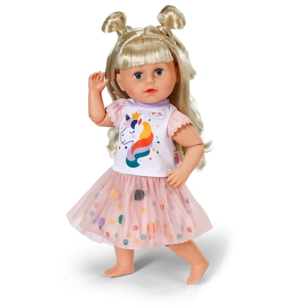 ZAPF CREATION BABY BORN DRESS UNICORN 43 cm