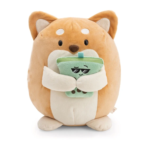 MY MOCHI PLUSH 27 cm DOG HIRO WITH BUBBLE TEA