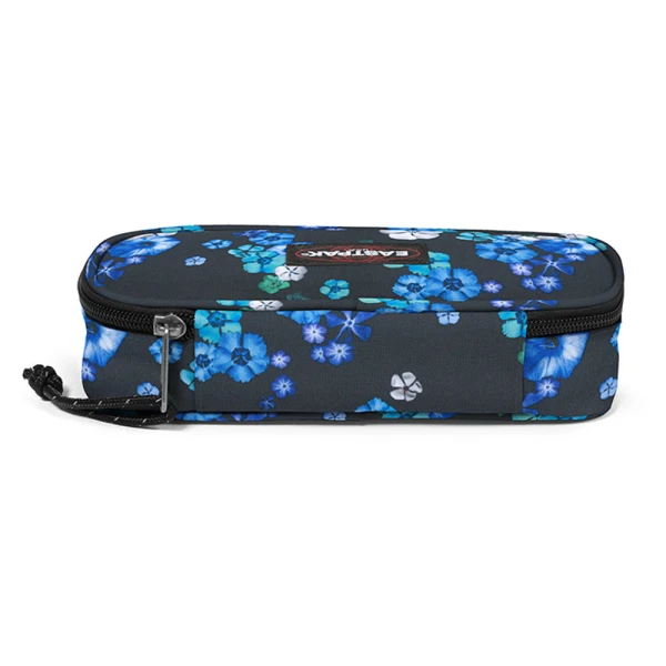 EASTPAK OVAL SINGLE PENCIL CASE FLORAL BLOOM BLACK