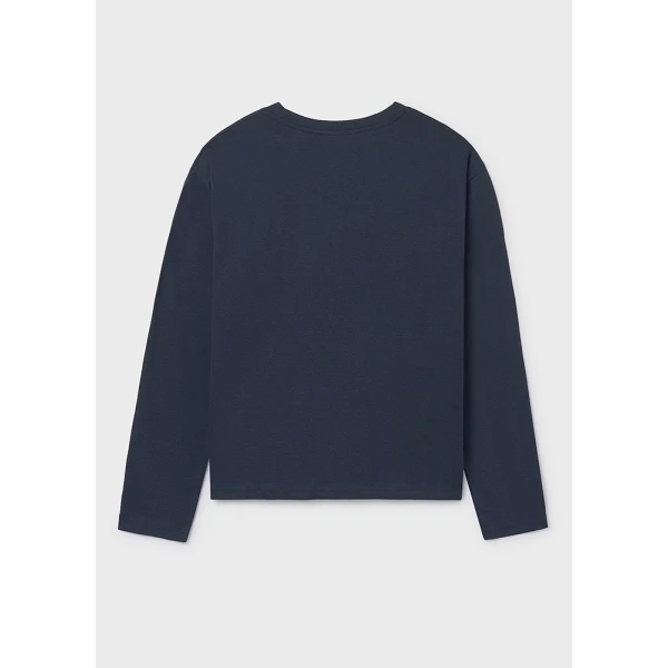 MAYORAL LONG-SLEEVE T-SHIRT BASIC NAVY BLUE