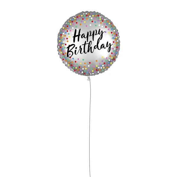 ΜΠΑΛΟΝΙ ΔΙΠΛΗΣ ΟΨΗΣ HAPPY BIRTHDAY FOIL 46 cm