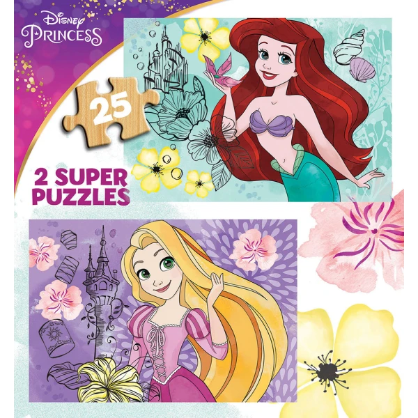 EDUCA PUZZLE 2X25 pcs DISNEY PRINCESS