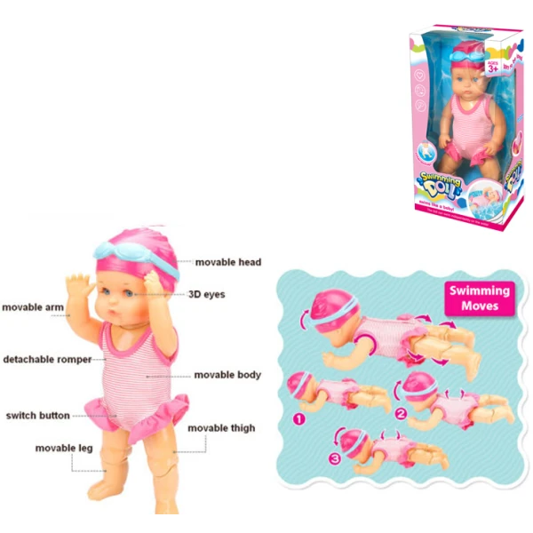 32 cm. REALLY SWIMMING BABY DOLL
