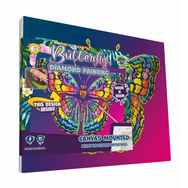 SPLAT PLANET DIAMOND PAINTING KIT ON FRAMED CANVAS 30X40 cm SPLAT PLANET DIAMOND PAINTING KIT ON FRAMED CANVAS 30X40 cm 