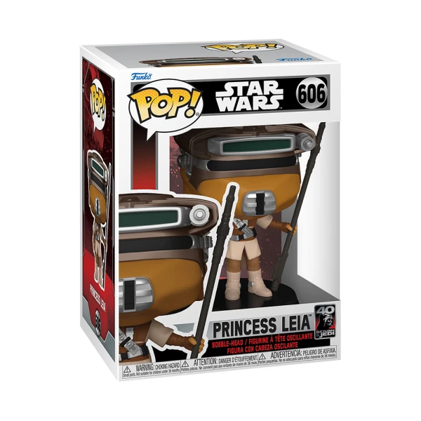 FUNKO POP! ΦΙΓΟΥΡΑ ΒΙΝΥΛΙΟΥ DISNEY STAR WARS RETURN OF THE JEDI 40th PRINCESS LEIA 606