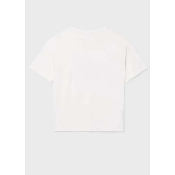 MAYORAL BLOUSE SHORT SLEEVES DESIGN ECRU 
