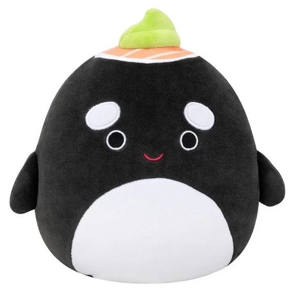 SQUISHMALLOWS PLUSH 30.5 cm FRUIT ANIMAL - KAI THE BLACK SUSHI ORCA WHALE