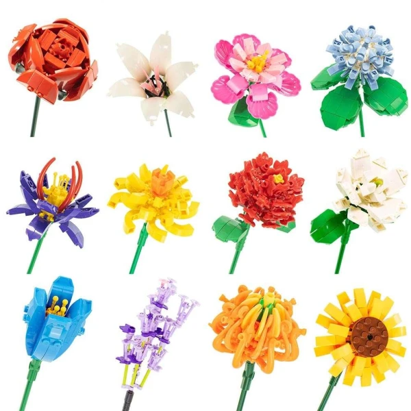 GIRABRILLA FLOWER BUILDING BRICKS - VARIOUS DESIGNS