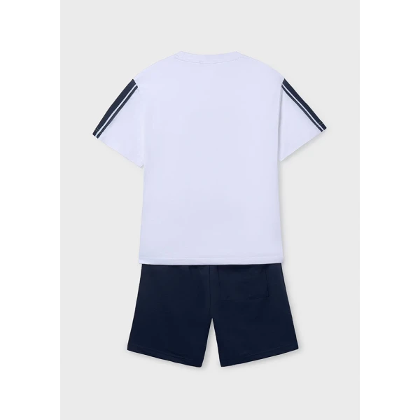 MAYORAL SET COTTON JERSEY CHAMPION WHITE 