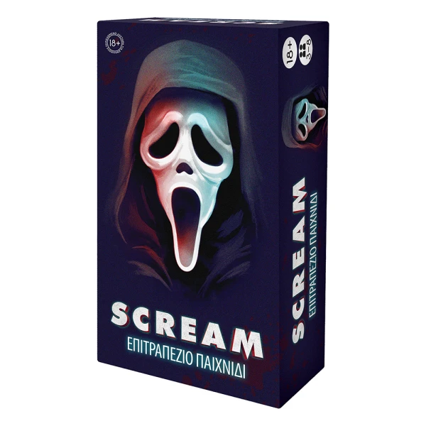 AS GAMES BOARD GAME SCREAM FOR AGES 18+ AND 3-8 PLAYERS
