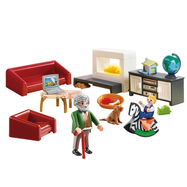 PLAYMOBIL DOLLHOUSE - COMFORTABLE LIVING ROOM