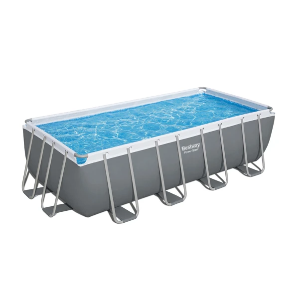 BESTWAY ΣΕΤ ΟΡΘΟΓΩΝΙΑ ΠΙΣΙΝΑ 488X244Χ122 εκ. POWER STEEL