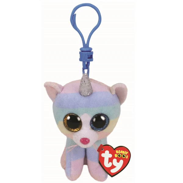 TY BEANIE BOOS HEATHER ΧΝΟΥΔΩΤΟ ΚΛΙΠ ΓΑΤΟΥΛΑ ΜΟΝΟΚΕΡΟΣ ΠΟΛΥΧΡΩΜΗ 8,5ΕΚ