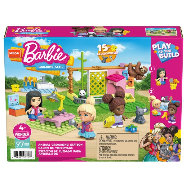 MEGA BLOKS BARBIE ΙΑΤΡΕΙΟ ΓΙΑ ΖΩΑΚΙΑ 90 τεμ.