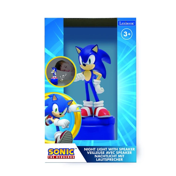 LEXIBOOK ΠΑΙΔΙΚΟ ΦΩΤΑΚΙ ΝΥΚΤΟΣ SONIC ΜΕ ΗΧΕΙΟ