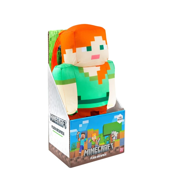 MINECRAFT PLUSH BACKPACK - 4 DESIGNS