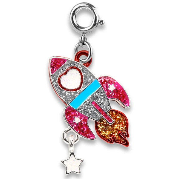 CHARM IT GLITTER ROCKET CHARM