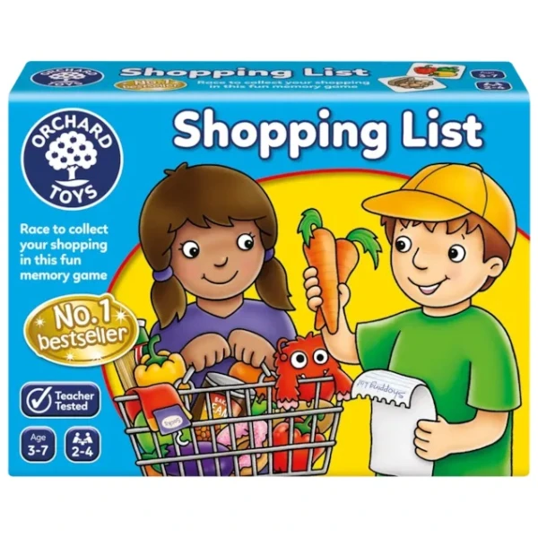 PRESCHOOL BOARD GAME ORCHARD SHOPPING LIST