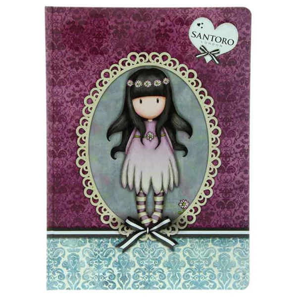 GORJUSS SANTORO NOTEBOOK WITH HARD COVER - 4 DESIGNS