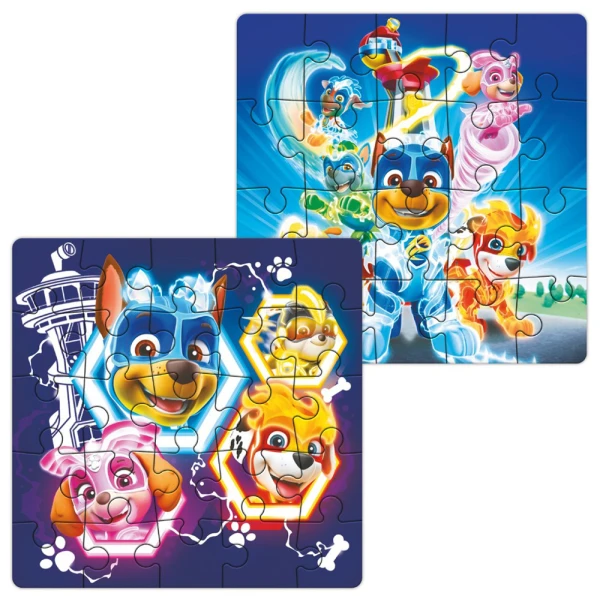 ΣΕΤ ΤΩΝ 2 ΜΑΓΝΗΤΙΚΩΝ ΠΑΖΛ PAW PATROL MIGHTY PUPS SUPER PAWS TRAVEL