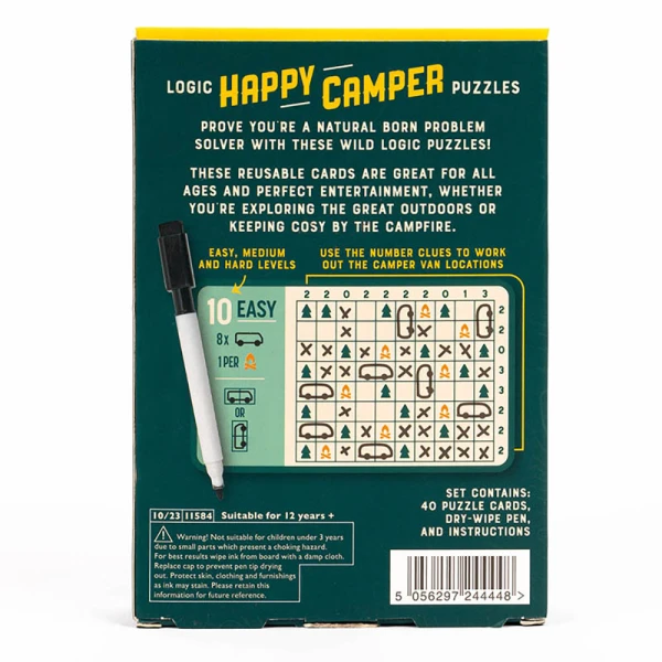 PROFESSOR PUZZLE HAPPY CAMPER LOGIC PUZZLES