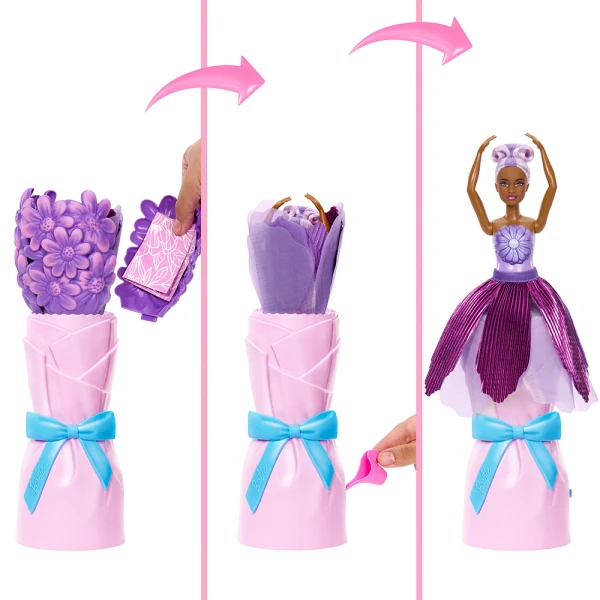 BARBIE PETAL POP ΚΟΥΚΛΑ ΜΩΒ ΜΑΡΓΑΡΙΤΑ