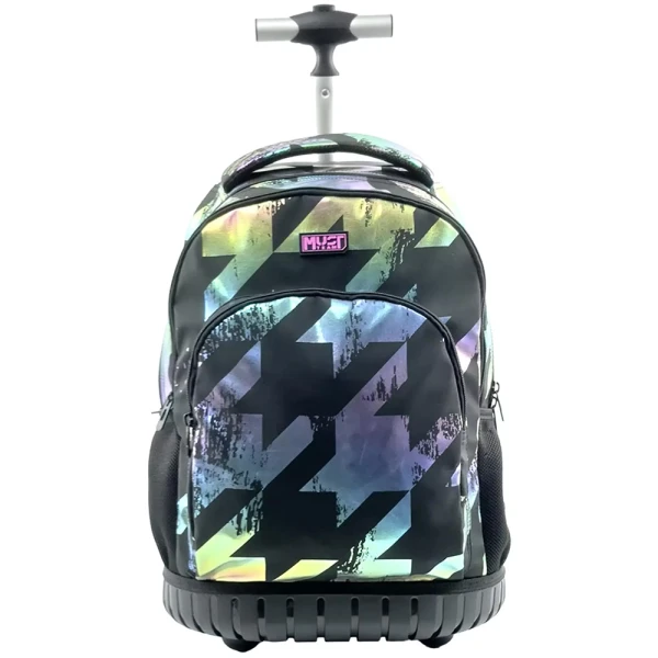 MUST TEAM ΤΣΑΝΤΑ TROLLEY ΔΗΜΟΤΙΚΟΥ 31X22X45 εκ. 3 ΘΗΚΕΣ HOLOGRAM ΧΡΩΜΑΤΑ