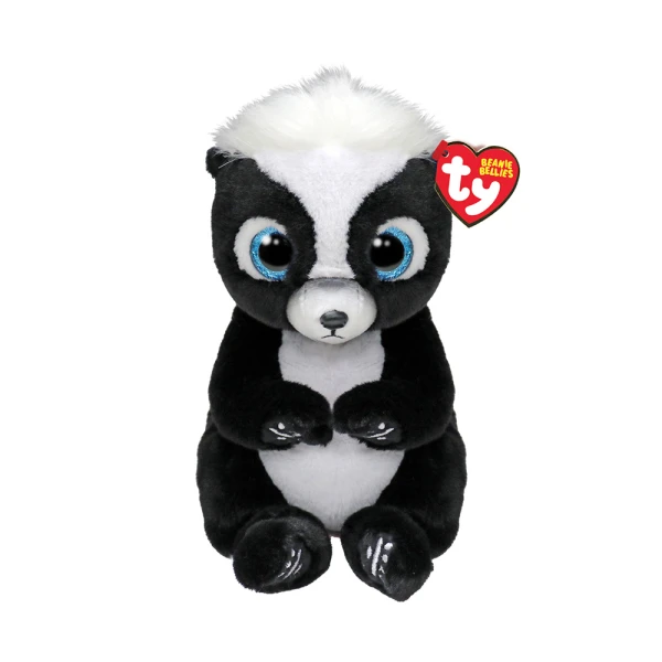 TY BEANIE BELLIES RUKUS ΧΝΟΥΔΩΤΟ ΚΟΥΝΑΒΙ ΛΕΥΚΟ ΚΑΙ ΜΑΥΡΟ 15 εκ.