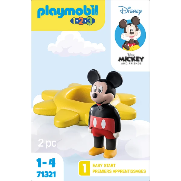 PLAYMOBIL UNISEX 1.2.3. MICKEY\'S SPINNING SUN WITH RATTLE FEATURE