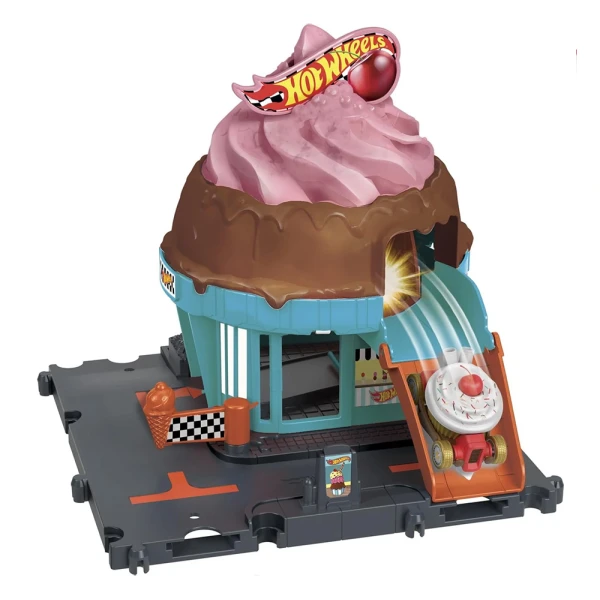 HOT WHEELS ΠΙΣΤΕΣ CITY - DOWNTOWN ICE CREAM SWIRL