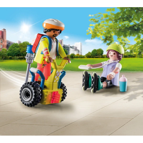 PLAYMOBIL CITY LIFE STARTER PACK RESCUE WITH BALANCE RACER