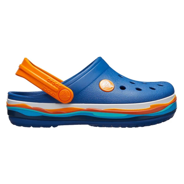 CROCS CROCBAND WAVY BAND CLOG K BLUE JEAN