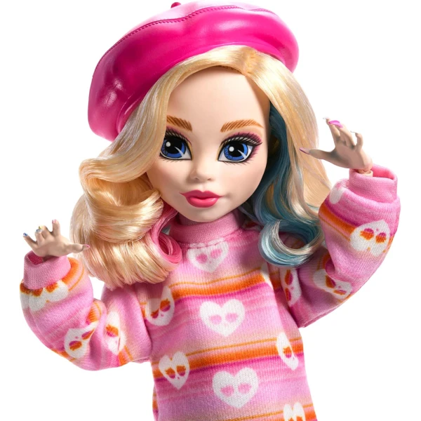 MONSTER HIGH COLLECTIBLE DOLL ENID SINCLAIR IN PINK FASHION